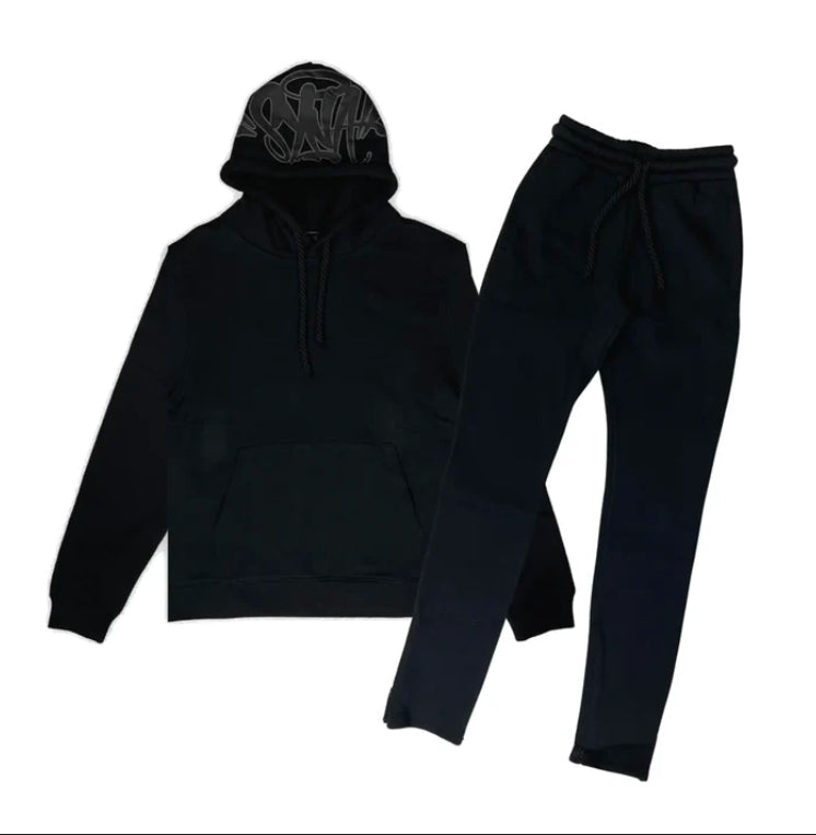 Syna World Tracksuit - (BLACK/BLACK)