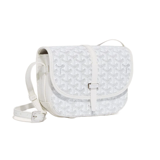 Goyard Belvedere White Bag