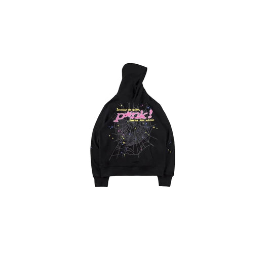 Sp5der p*nk Hoodie ‘Black’