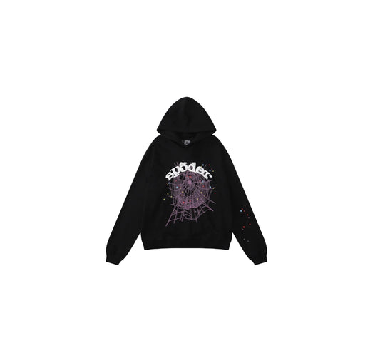 Sp5der Black Hoodie