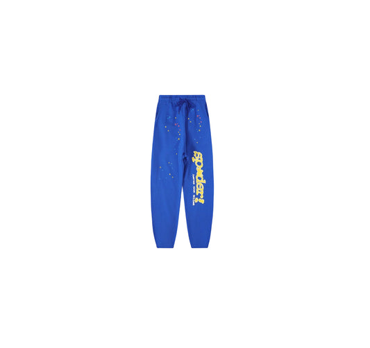 Sp5der Blue&Yellow Sweatpants